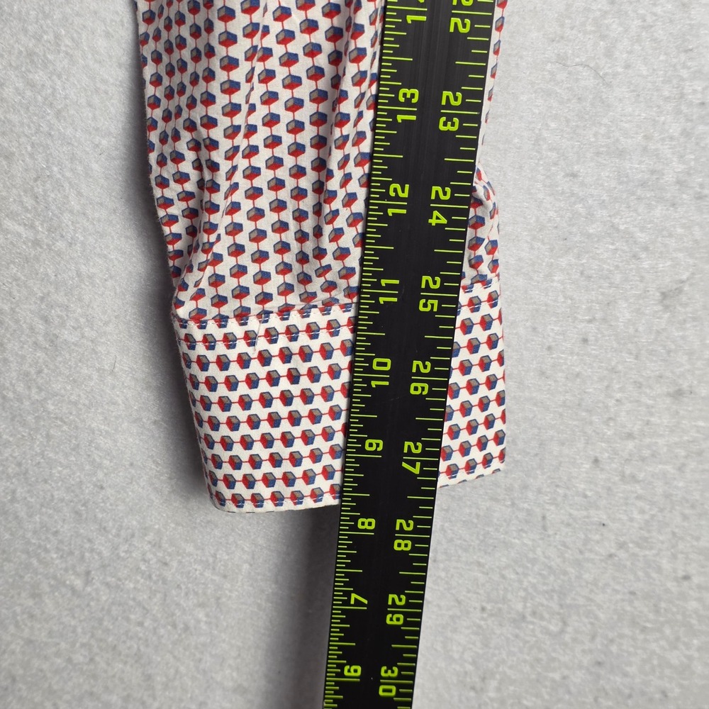 Perry Ellis Mens Button Down Shirt 2X Geometric Print 100% Cotton Casual Comfort - Picture 12 of 12